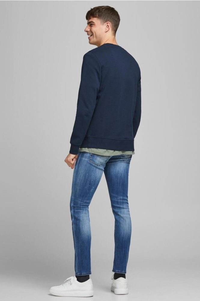 JJEBASIC SWEAT CREW NECK NOOS 12181903 Navy Blazer